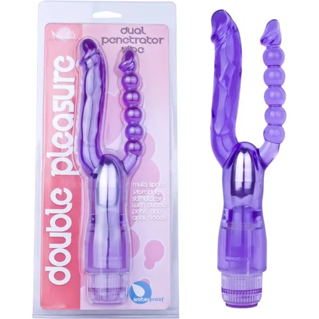 Двойной фиолетовый вибратор Dual Panetrator. Фотография 2.