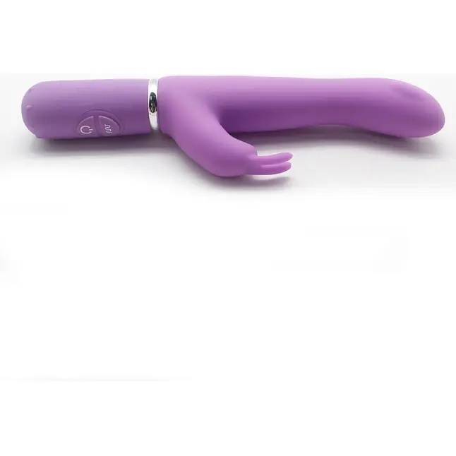Фиолетовый вибростимулятор 10 Function G Spot Rabbit - 21,5 см. Фотография 3.