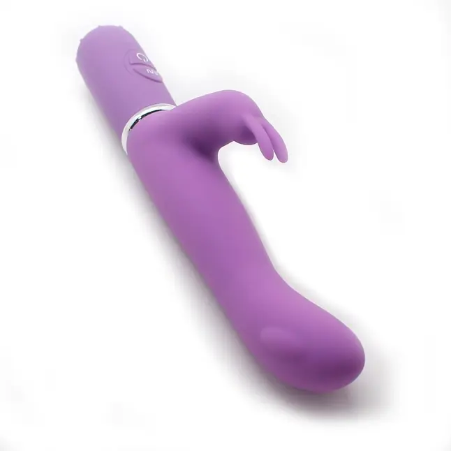 Фиолетовый вибростимулятор 10 Function G Spot Rabbit - 21,5 см. Фотография 4.