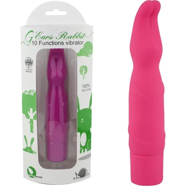 Розовый вибростимулятор-кролик G ears Rabbit - 17,5 см