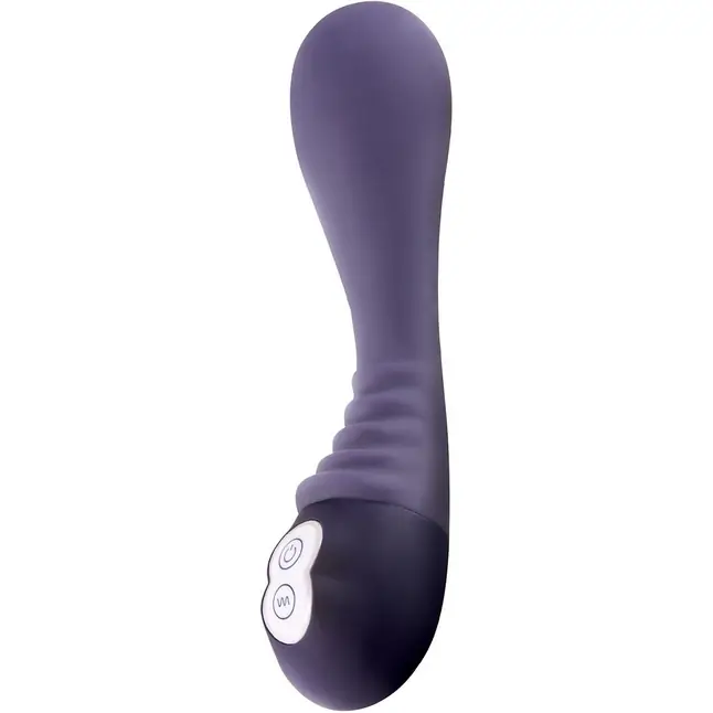 Фиолетовый перезаряжаемый вибратор Alise - 19 см - Silicone Vibe Massagers