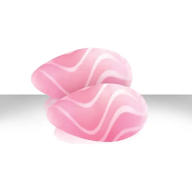 Розовые стеклянные вагинальные шарики CRYSTAL KEGEL EGGS - Crystal. Фотография 2.