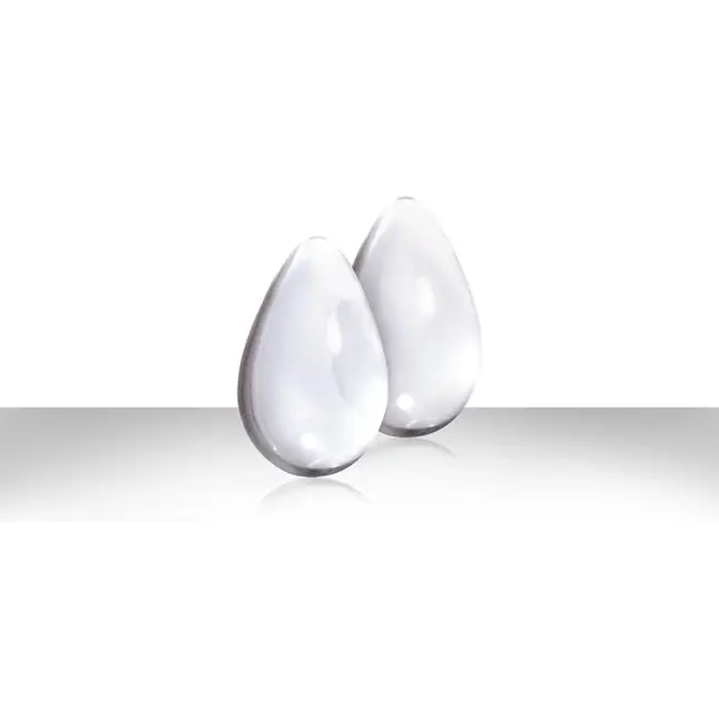 Большие прозрачные стеклянные вагинальные шарики CRYSTAL KEGEL EGGS - Crystal. Фотография 2.