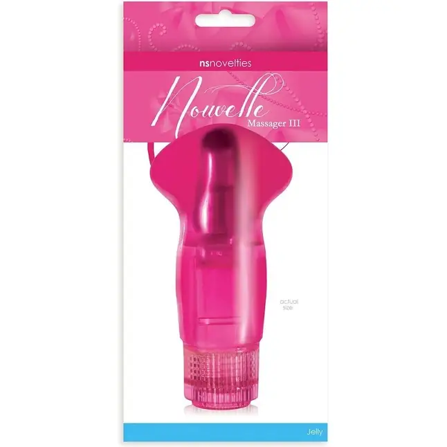 Розовый вибратор Nouvelle Massager III - 14 см - Nouvelle. Фотография 2.