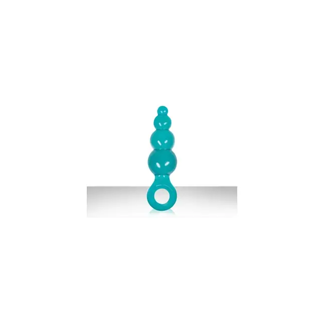 Малая бирюзовая анальная пробка Jolie - Ripples - Jolie. Фотография 2.