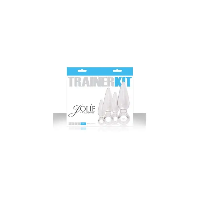 Набор из 4 прозрачных анальных пробок Jolie Trainer Kit - Jolie