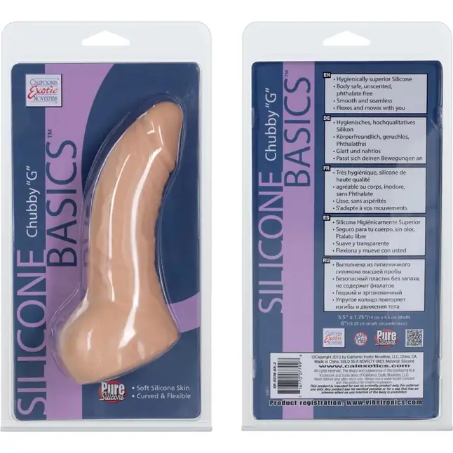 Фаллоимитатор Silicone Basics Chubby G - 19 см - Silicone Basics. Фотография 2.