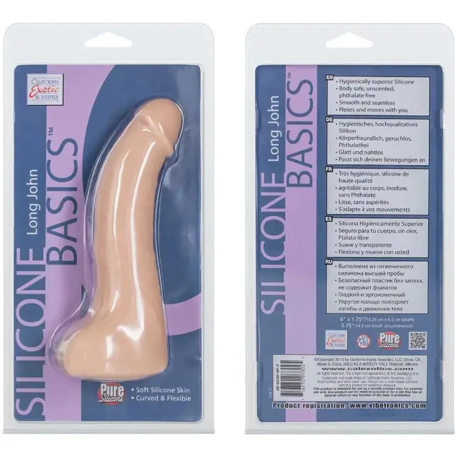 Фаллоимитатор Silicone Basics Long John - Silicone Basics. Фотография 2.