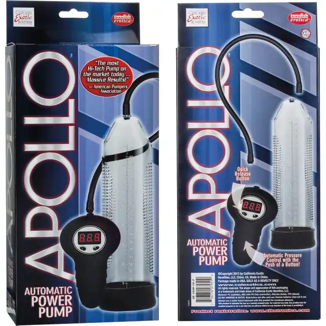 Дымчатая мужская автоматическая помпа Apollo Automatic Power Pump - Apollo. Фотография 3.