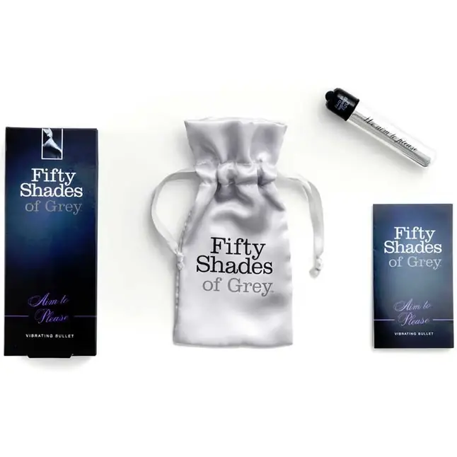 Серебристый мини-вибратор Vibrating Bullet - 8,5 см - Fifty Shades of Grey. Фотография 2.
