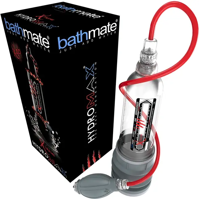 Гидронасос Bathmate Hydromax X40 Xtreme Crystal Clear для увеличения члена. Фотография 4.
