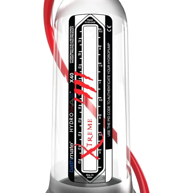 Гидронасос Bathmate Hydromax X40 Xtreme Crystal Clear для увеличения члена. Фотография 10.