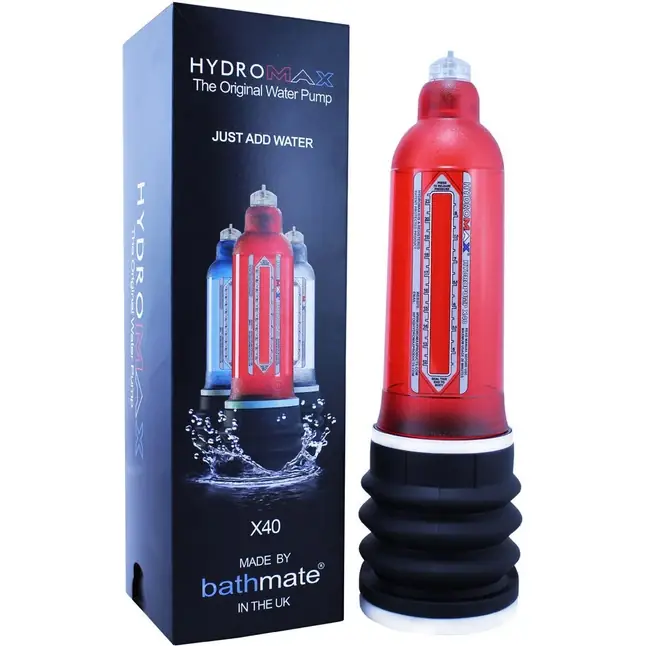Гидронасос Bathmate Hydromax X40 Brilliant Red для увеличения члена