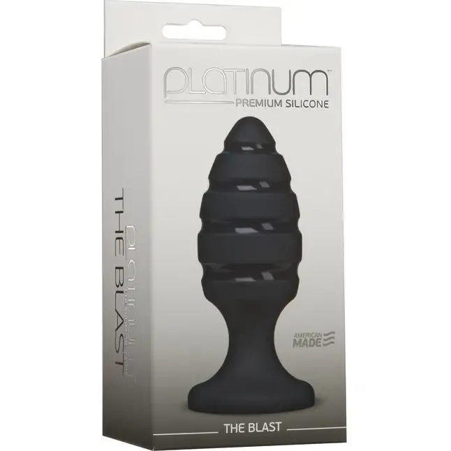 Черная анальная пробка The Blast - 11,9 см - Platinum Premium Silicone. Фотография 2.