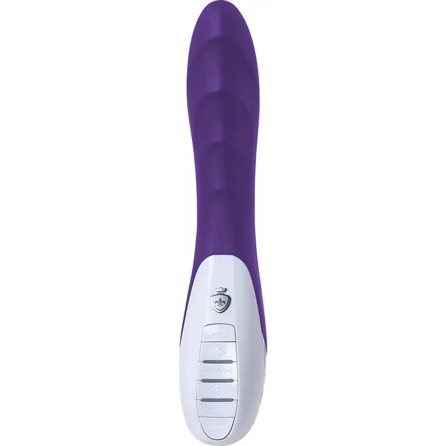 Фиолетовый вибратор Mystim Sassy Simon - 27 см. Фотография 3.