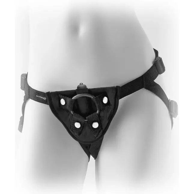 Женские трусики для страпона Vibrating Plush Harness - Fetish Fantasy Harness Collection