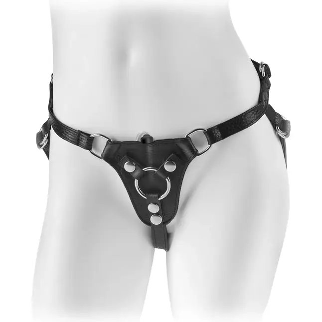 Женские трусики с креплением для страпона Leather Fantasy Harness - Fetish Fantasy Harness Collection
