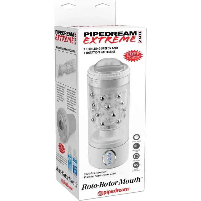 Мастурбатор-ротик Roto-Bator Mouth с ротацией - Pipedream Extreme Toyz. Фотография 3.