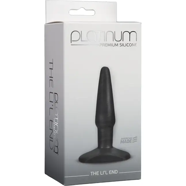 Серая анальная пробка The Li - Platinum Premium Silicone. Фотография 2.
