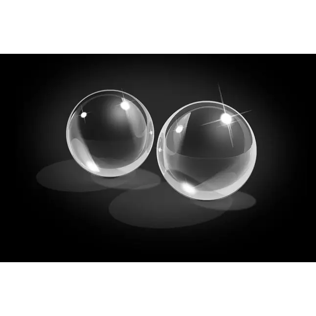 Вагинальные шарики из стекла Small Glass Ben-Wa - Icicles. Фотография 2.