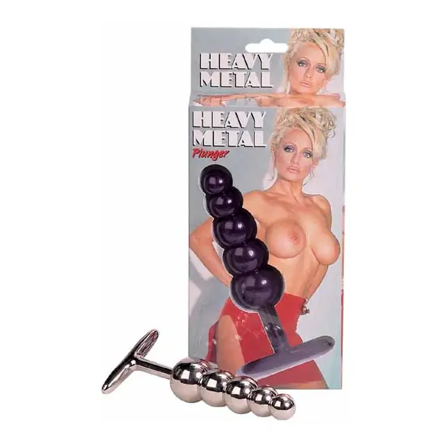 Анальная ёлочка из металла Heavy Metal Plunger - 16 см