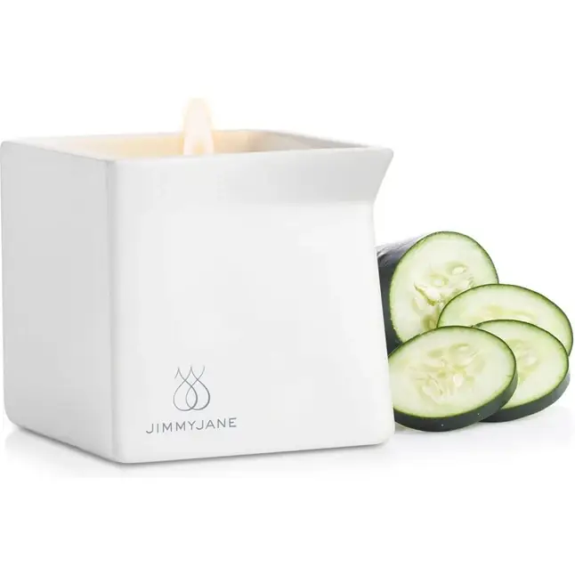 Массажная свеча JimmyJane Afterglow Massage Candle с ароматом огурца