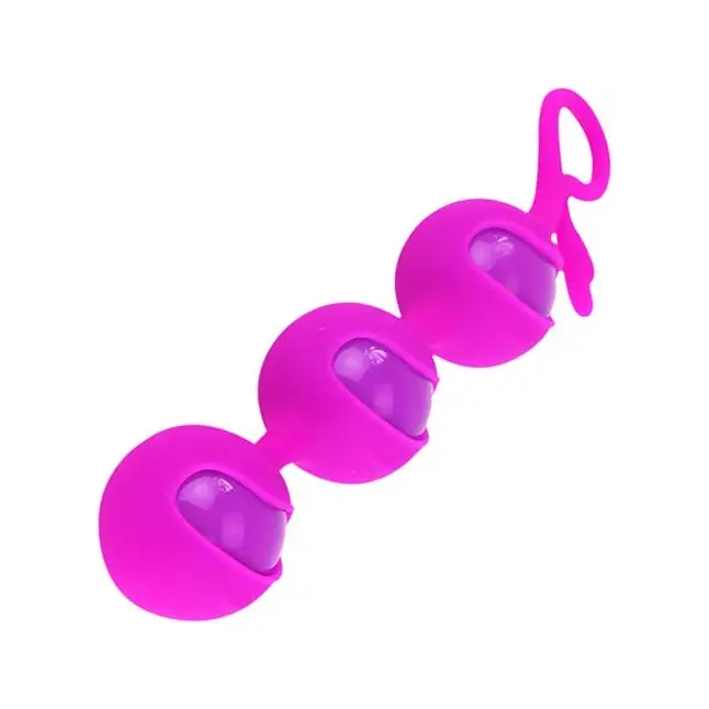 Силиконовые анальные шарики Pearl - 21,5 см - Pretty Love. Фотография 2.