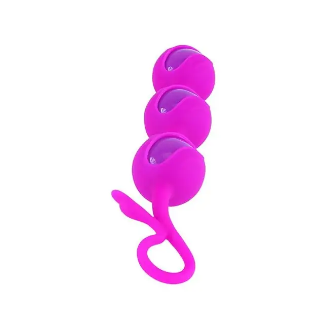 Силиконовые анальные шарики Pearl - 21,5 см - Pretty Love. Фотография 4.
