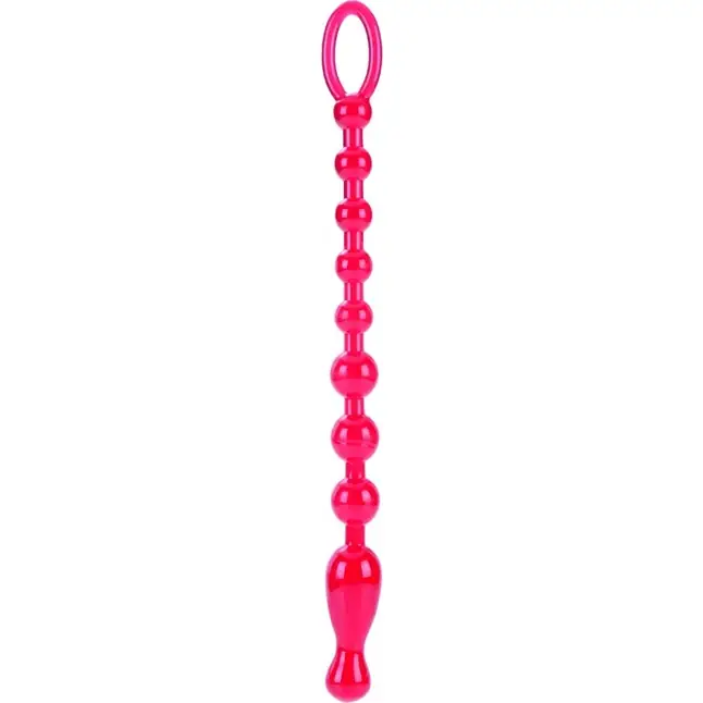 Красная анальная цепочка Colt Max Beads - 28 см - Colt
