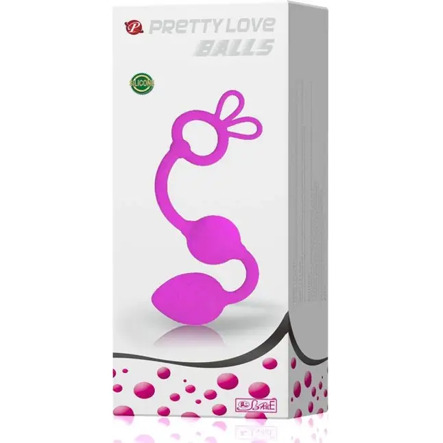 Анальные шарики Balls из силикона - 22,5 см - Pretty Love. Фотография 2.
