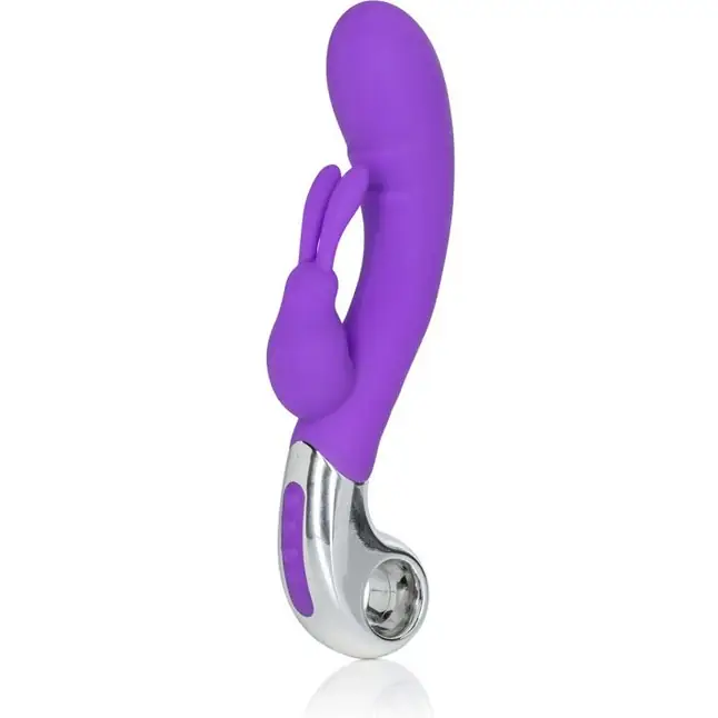 Фиолетовый вибратор Embrace Bunny Wand - 21 см - Embrace. Фотография 3.