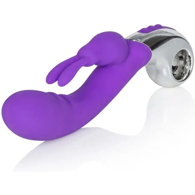 Фиолетовый вибратор Embrace Bunny Wand - 21 см - Embrace. Фотография 5.