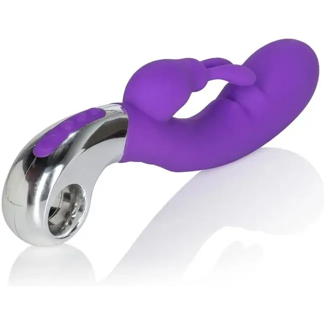 Фиолетовый вибратор Embrace Bunny Wand - 21 см - Embrace. Фотография 6.