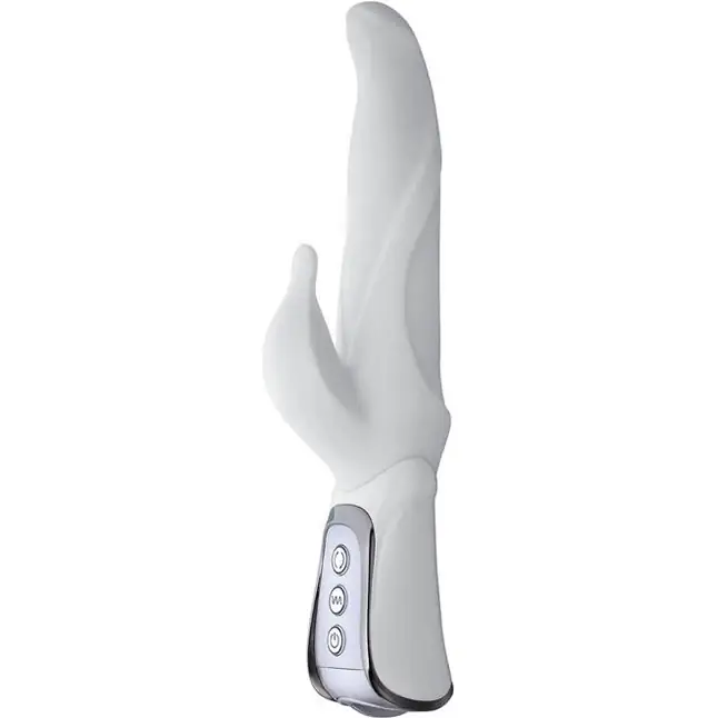 Белый вибратор VIBE THERAPY PINNACLE - 23 см