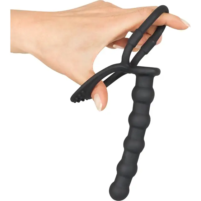 Насадка на пенис для двойного проникновения Cock ball ring - You2Toys. Фотография 4.