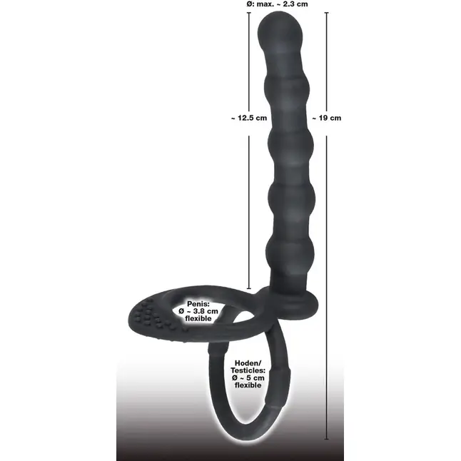 Насадка на пенис для двойного проникновения Cock ball ring - You2Toys. Фотография 6.