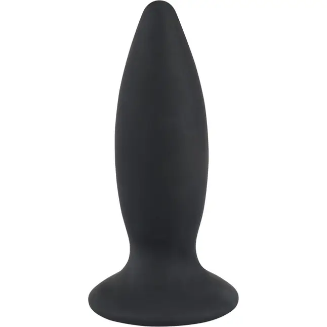 Чёрная перезаряжаемая анальная пробка Black Velvets Recharge Plug S - 11 см - You2Toys