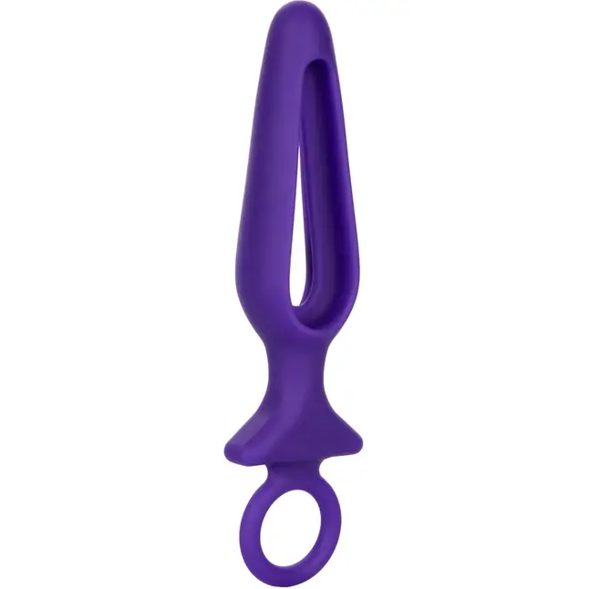 Фиолетовая силиконовая пробка с прорезью Silicone Groove Probe - 10,25 см - Booty Call. Фотография 2.