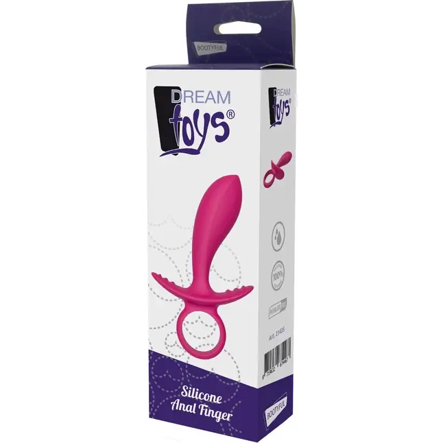 Розовая анальная пробка Silky Anal Finger - 14,5 см - Bootyful. Фотография 2.