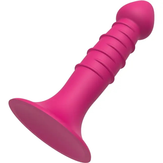 Розовая анальная пробка-фаллос SPIRAL PLUG - 13,5 см - Cheeky Love. Фотография 2.