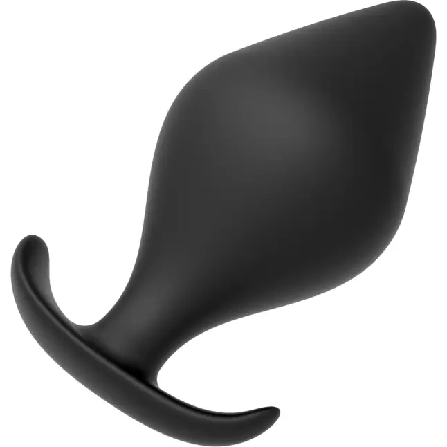 Черная анальная пробка PLUG WITH T-HANDLE - 12,5 см - Bootyful. Фотография 2.