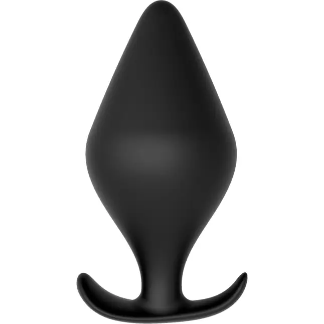 Черная анальная пробка PLUG WITH T-HANDLE - 12,5 см - Bootyful