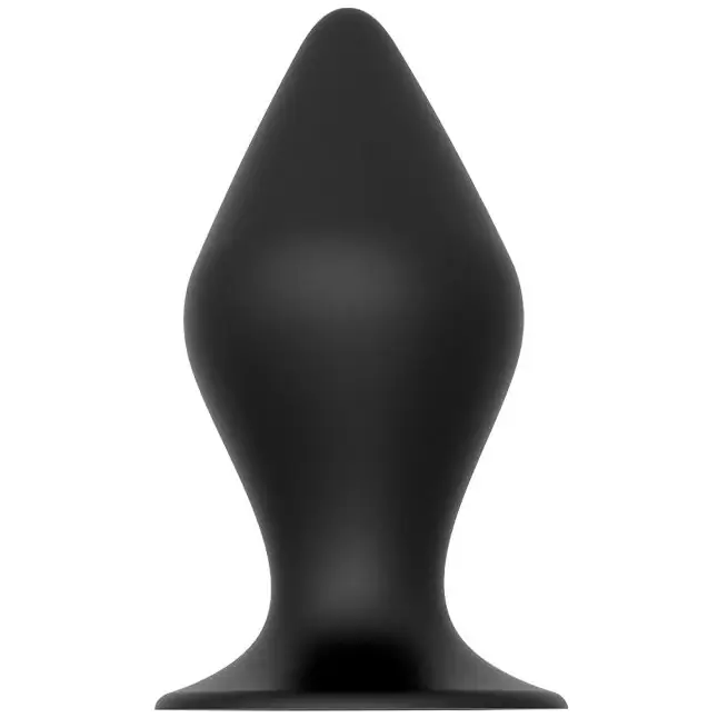 Черная анальная пробка PLUG WITH SUCTION CUP - 11 см - Bootyful