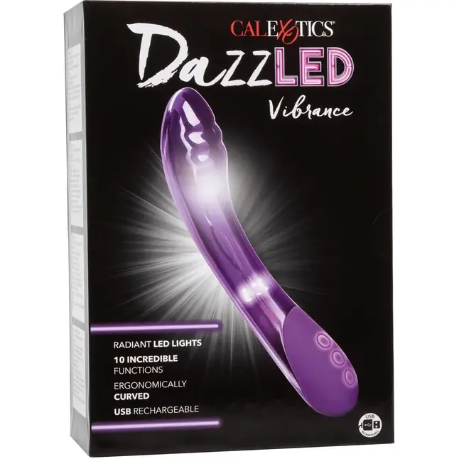 Фиолетовый вибратор Vibrance для стимуляции точки G - DazzLED. Фотография 10.
