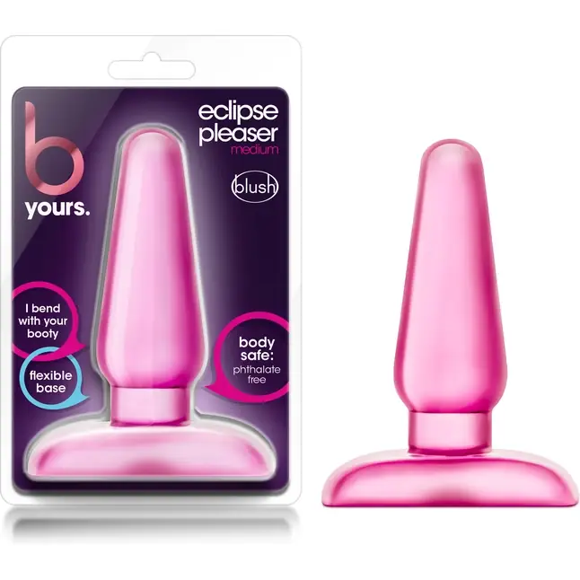 Розовая анальная пробка Eclipse Anal Pleaser Medium - 12 см - B Yours. Фотография 4.