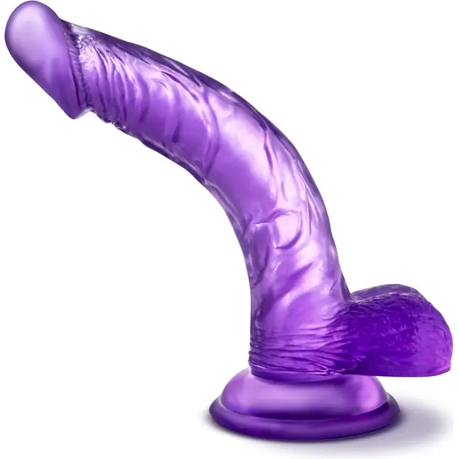 Фиолетовый фаллоимитатор Sweet n Hard 7 - 21,6 см - B Yours