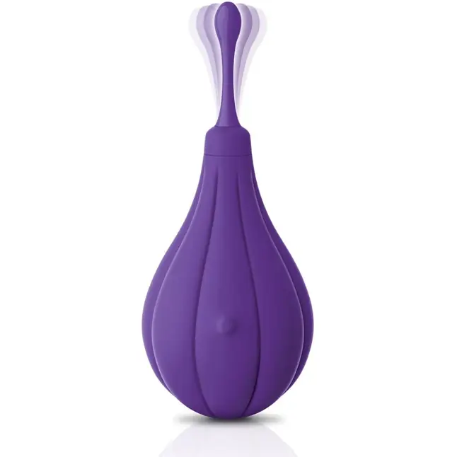 Фиолетовый вибростимулятор Focus Sonic Vibrator с 3 насадками - JIMMYJANE. Фотография 2.