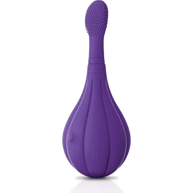 Фиолетовый вибростимулятор Focus Sonic Vibrator с 3 насадками - JIMMYJANE. Фотография 5.
