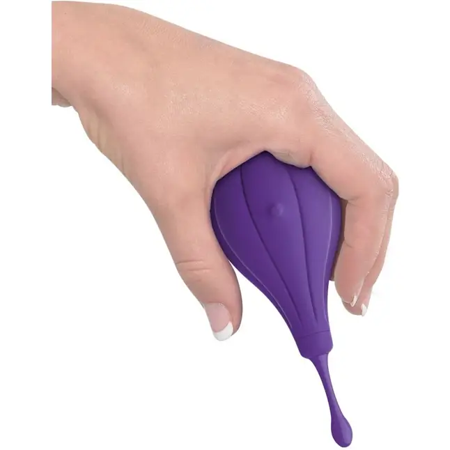 Фиолетовый вибростимулятор Focus Sonic Vibrator с 3 насадками - JIMMYJANE. Фотография 9.