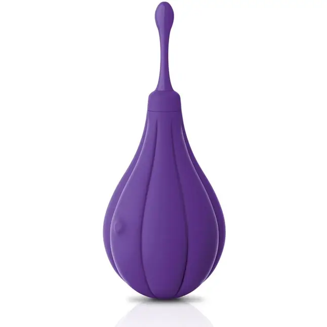 Фиолетовый вибростимулятор Focus Sonic Vibrator с 3 насадками - JIMMYJANE